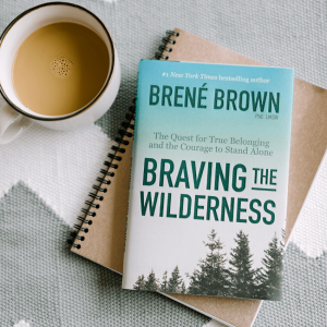 book cover braving the wilderness by brene brown